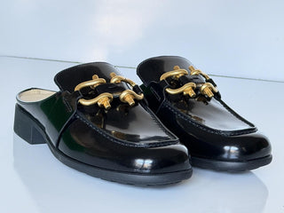Bottega Veneta Monsieur Leather Moccasin Sandals Black 7 US 729887 NIB $1200