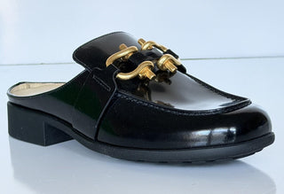 Bottega Veneta Monsieur Leather Moccasin Sandals Black 7 US 729887 NIB $1200