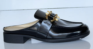 Bottega Veneta Monsieur Leather Moccasin Sandals Black 7 US 729887 NIB $1200