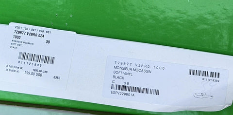 Bottega Veneta Monsieur Leather Moccasin Sandals Black 9 US 729887 NIB $1200