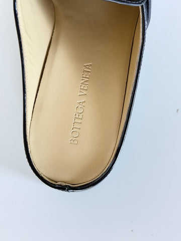 Bottega Veneta Monsieur Leather Moccasin Sandals Black 9 US 729887 NIB $1200