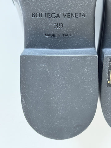 Bottega Veneta Monsieur Leather Moccasin Sandals Black 9 US 708902 NIB $1250