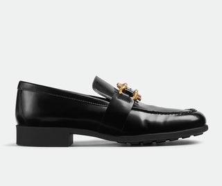 Bottega Veneta Monsieur Leather Moccasin Sandals Black 10 US 708902 NIB $1250