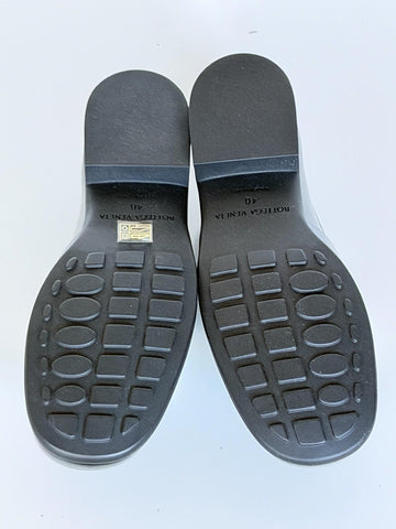 Bottega Veneta Monsieur Leather Moccasin Sandals Black 10 US 708902 NIB $1250