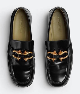 Bottega Veneta Monsieur Leather Moccasin Sandals Black 10 US 708902 NIB $1250
