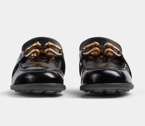 Bottega Veneta Monsieur Leather Moccasin Sandals Black 9.5 US 708902 NIB $1250