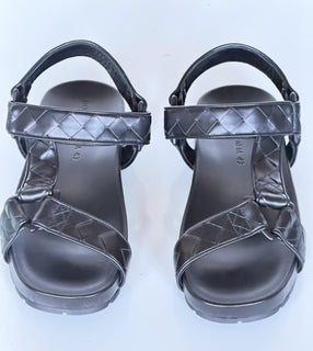 Bottega Veneta Trip Intrecciato Leather Sandals 11 US (44 Euro) 775305 NIB $1100