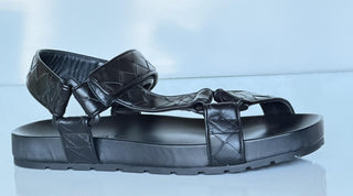 Bottega Veneta Trip Intrecciato Leather Sandals 11 US (44 Euro) 775305 NIB $1100