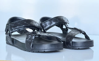 Bottega Veneta Trip Intrecciato Leather Sandals 11 US (44 Euro) 775305 NIB $1100