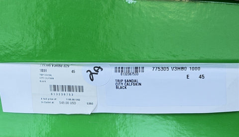 Bottega Veneta Trip Intrecciato Leather Sandals 12 US (45 Euro) 775305 NIB $1100