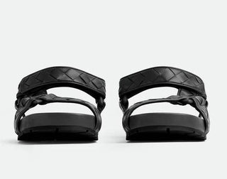 Bottega Veneta Trip Intrecciato Leather Sandals 12 US (45 Euro) 775305 NIB $1100