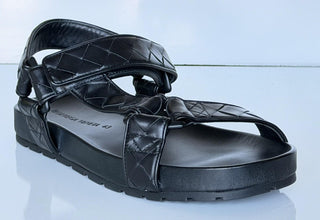 Bottega Veneta Trip Intrecciato Leather Sandals 12 US (45 Euro) 775305 NIB $1100