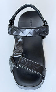 Bottega Veneta Trip Intrecciato Leather Sandals 12 US (45 Euro) 775305 NIB $1100