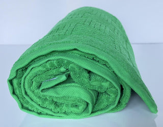 Bottega Veneta Green Cotton Bath/Beach Towel 70 x 39.5 Italy 651118 NWT $400