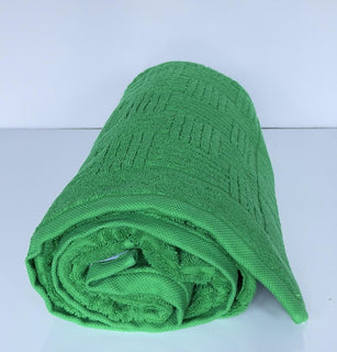 Bottega Veneta Green Cotton Bath/Beach Towel 70 x 39.5 Italy 651118 NWT $400