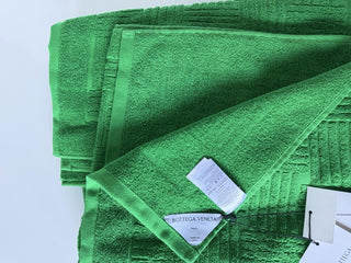 Bottega Veneta Green Cotton Bath/Beach Towel 70 x 39.5 Italy 651118 NWT $400