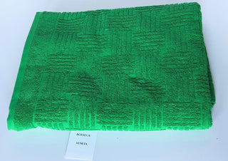 Bottega Veneta Green Cotton Bath/Beach Towel 70 x 39.5 Italy 651118 NWT $400