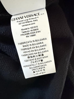 Versace Men’s Medusa Print Zip Hoodie Sweatshirt Black/Gold Large 1021515 NWT