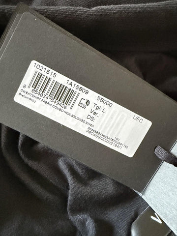 Versace Men’s Medusa Print Zip Hoodie Sweatshirt Black/Gold Large 1021515 NWT