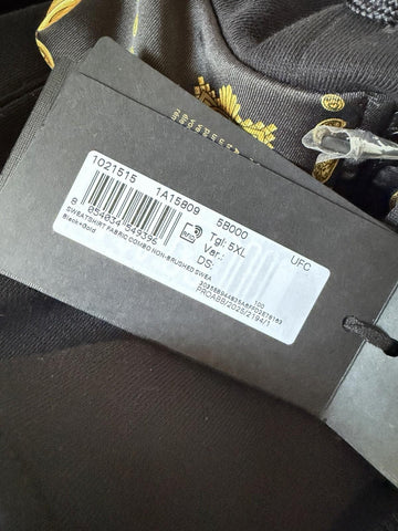 Versace Men’s Medusa Print Zip Hoodie Sweatshirt Black/Gold 5XL 1021515 NWT