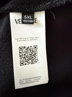 Versace Men’s Medusa Print Zip Hoodie Sweatshirt Black/Gold 5XL 1021515 NWT
