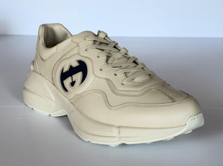 Gucci Men’s Dali Soft GG Ivory Leather Sneakers 13 US (Gucci 12.5) IT 757857 NIB