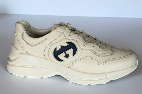 Gucci Men’s Dali Soft GG Ivory Leather Sneakers 13 US (Gucci 12.5) IT 757857 NIB