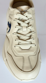 Gucci Men’s Dali Soft GG Ivory Leather Sneakers 13 US (Gucci 12.5) IT 757857 NIB