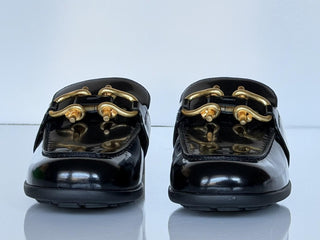 Bottega Veneta Monsieur Leather Moccasin Sandals Black 10 US 729887 NIB $1200
