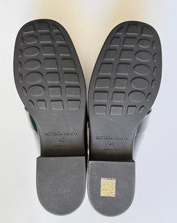 Bottega Veneta Monsieur Leather Moccasin Sandals Black 10 US 729887 NIB $1200