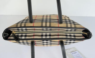 Burberry Small Zip Closure Tote Bag Archive Beige IP Check 8112056 IT NWT $1395