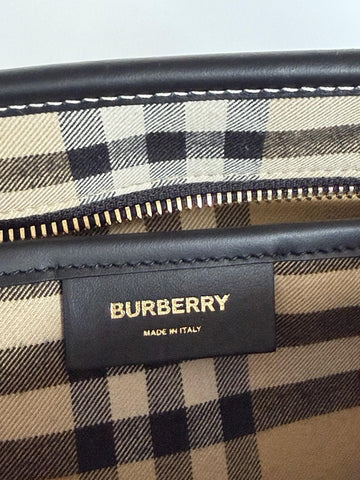 Burberry Small Zip Closure Tote Bag Archive Beige IP Check 8112056 IT NWT $1395
