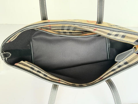 Burberry Small Zip Closure Tote Bag Archive Beige IP Check 8112056 IT NWT $1395