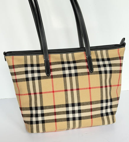 Burberry Small Zip Closure Tote Bag Archive Beige IP Check 8112056 IT NWT $1395