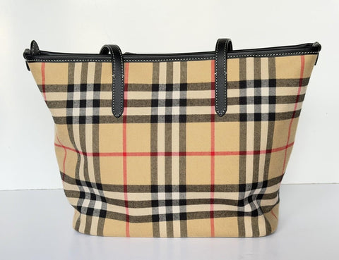 Burberry Small Zip Closure Tote Bag Archive Beige IP Check 8112056 IT NWT $1395