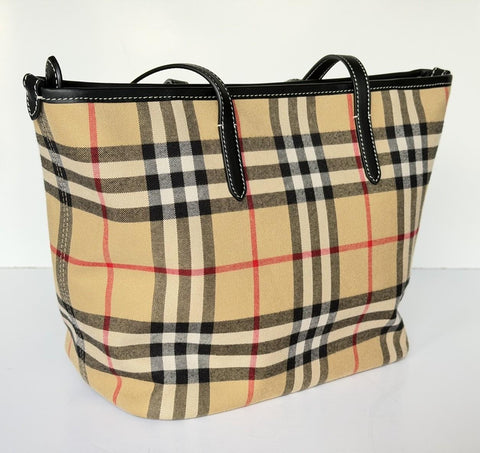 Burberry Small Zip Closure Tote Bag Archive Beige IP Check 8112056 IT NWT $1395