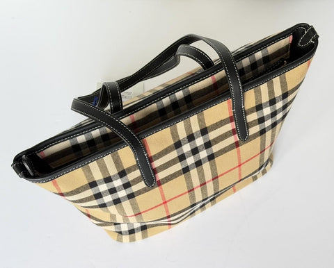 Burberry Small Zip Closure Tote Bag Archive Beige IP Check 8112056 IT NWT $1395