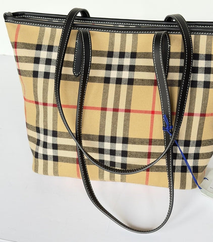 Burberry Small Zip Closure Tote Bag Archive Beige IP Check 8112056 IT NWT $1395