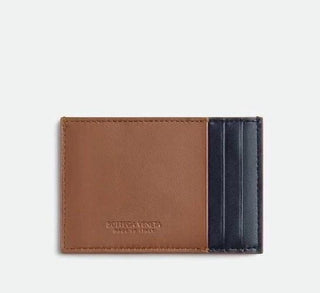 Bottega Veneta Men's Leather Card Case Cognac/Space 748052 Italy NIB $450