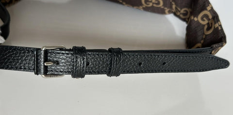 Gucci Maxi GG Logo Brown Nylon Belt Bag 80/32 767934 Italy NWT