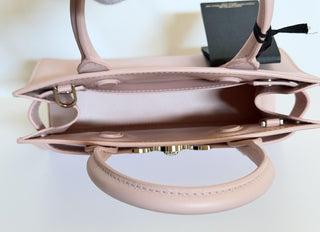 Versace Medusa Dusty Rose Leather Small Top Handle Bag 1013169 IT NWT $2190