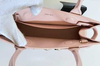 Versace Medusa Dusty Rose Leather Small Top Handle Bag 1013169 IT NWT $2190