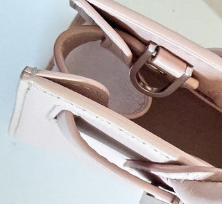 Versace Medusa Dusty Rose Leather Small Top Handle Bag 1013169 IT NWT $2190
