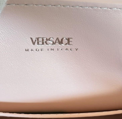 Versace Medusa Dusty Rose Leather Small Top Handle Bag 1013169 IT NWT $2190