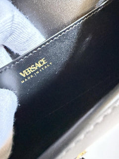 Versace Medusa Calf Leather Black Convertable Mini Shoulder Bag 1014319 IT NWT