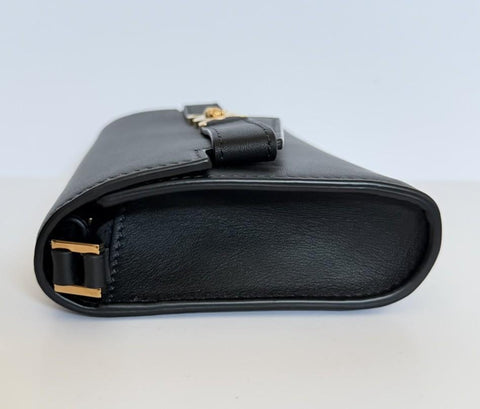 Versace Medusa Calf Leather Black Convertable Mini Shoulder Bag 1014319 IT NWT