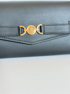 Versace Medusa Calf Leather Black Convertable Mini Shoulder Bag 1014319 IT NWT