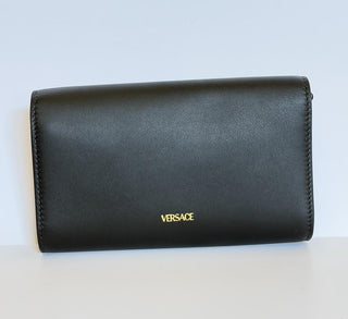 Versace Medusa Calf Leather Black Convertable Mini Shoulder Bag 1014319 IT NWT