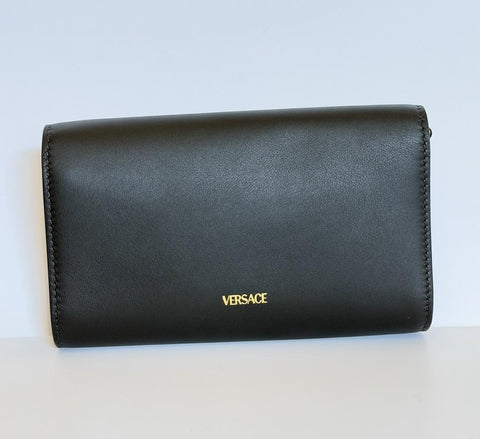 Versace Medusa Calf Leather Black Convertable Mini Shoulder Bag 1014319 IT NWT