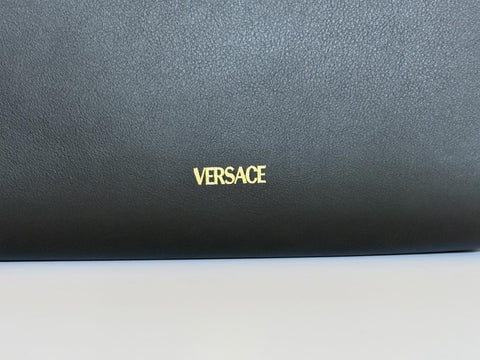 Versace Medusa Calf Leather Black Convertable Mini Shoulder Bag 1014319 IT NWT